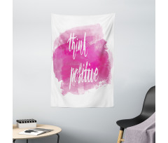 Calligraphy on Pink Tapestry