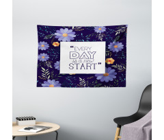 Every Day New Start Wide Tapestry