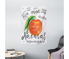 Watercolor Citrus Fruit Tapestry