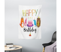 Cake Animal Friends Tapestry