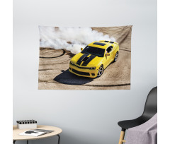 Racer Speedy Sports Car Wide Tapestry