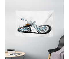American Motorcycle Sport Wide Tapestry