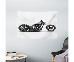 Custom Motorcycle Wide Tapestry