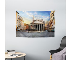 Pantheon Fountain in Rome Wide Tapestry