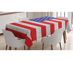 American Freedom Theme Tablecloth