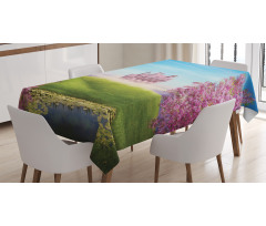 Fairy Castle Cheery Blooms Tablecloth