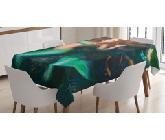 Mermaid Lake Lilies Tablecloth