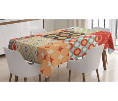 Vintage Abstract Shape Tablecloth