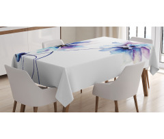 Retro Flowers Tablecloth