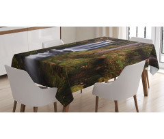 Wooden Bridge Forest Tablecloth