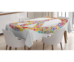 Floral Peace Tablecloth