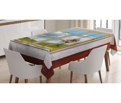 Meadow Grass Countryside Tablecloth