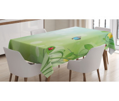 Spring Flowers Sunny Tablecloth