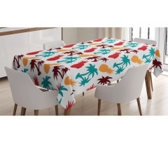 Palm Trees Island Tablecloth