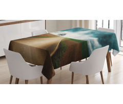 Roads Travel Clouds Tablecloth