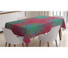 Boho Ombre Floral Tablecloth