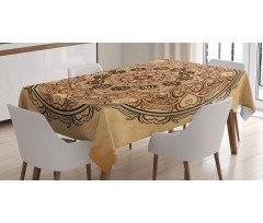 Eastern Mandala Zodiac Tablecloth