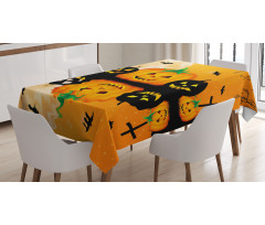 Scary Pumpkin Tablecloth
