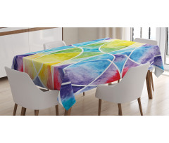 Rainbow Grunge Tablecloth
