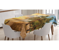 Exotic Sandy Beach Tablecloth