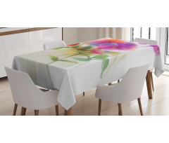 Blooming Orchid Pastel Tablecloth