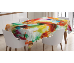 Puffy Dreamy Feathers Tablecloth