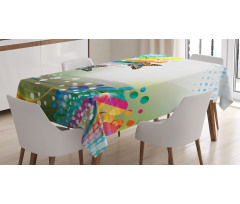 Flying Color Butterfly Tablecloth