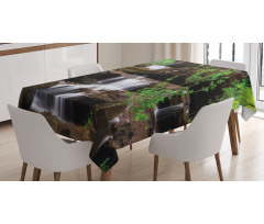 Rock Stair in Waterfall Tablecloth
