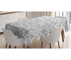 Rotary Round Rings Dots Tablecloth