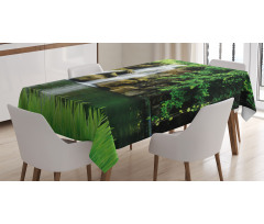 Lake Garden Waterfall Tablecloth