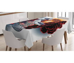 Japanese Style Waves Tablecloth