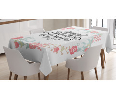 Buds Roses Tulip Tablecloth