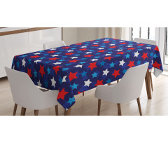 American Flag Stars Tablecloth