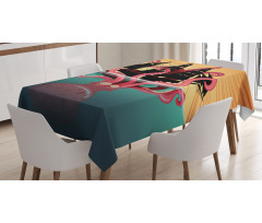 Coral Sea Monster Folk Tablecloth