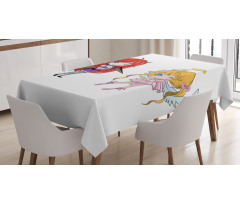 Japanese Fairytale Art Tablecloth