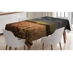 Star Clusters in Twilight Tablecloth