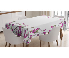 Leaves Buds and Branches Tablecloth