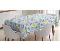 Marine Themed Starfish Tablecloth