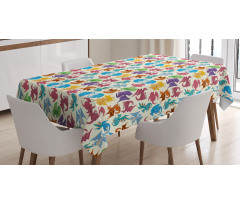 Children Pattern Colored Tablecloth