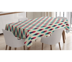 Geometric Curve Pattern Tablecloth