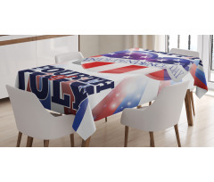 Patriotic Flag Tablecloth