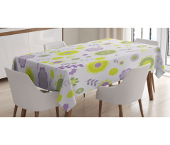 Funky Flowers Pattern Tablecloth
