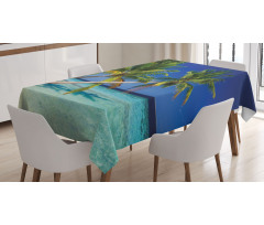 Exotic Maldives Beach Tablecloth