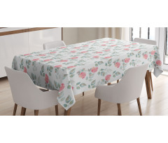 Rose Petals Blossoms Tablecloth