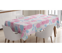 Flowers Ivy Leaves Buds Tablecloth
