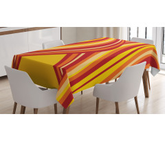 Wavy Stripes Abstract Tablecloth