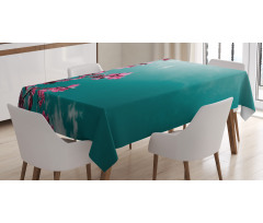 Sunny Sky Exotic Summer Tablecloth