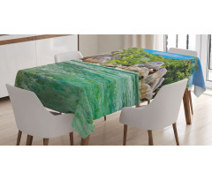 Scenery of Island Tree Tablecloth