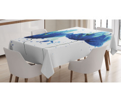 Floral Abstract Art Tablecloth