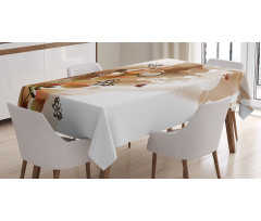 Spring Themed Abstraction Tablecloth